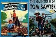 2 E-BOOKS Adventures of TOM SAWYER & Adventures of HUCKLEBERRY FINN - Mark Twain  *NO SHIPPING FEE*