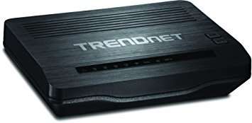 TRENDnet TEW-722BRM N300 Wireless ADSL 2+ Modem Router - Black