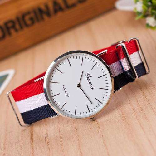 *LOCAL STOCK* Geneva Minimalist Nylon Watch - Sleek, Modern, Mens, Womans, Fabric, Material