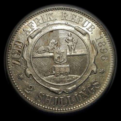 1896 ZAR Kruger Silver Florin (Two Shillings) (2S)