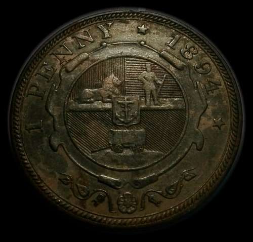 1894 ZAR Kruger Bronze Penny (1p)