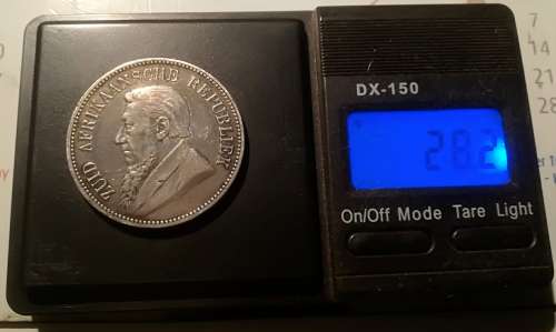 1892 Kruger ZAR Silver Single Shaft Crown 5Shillings (5S) *Weekend Special*