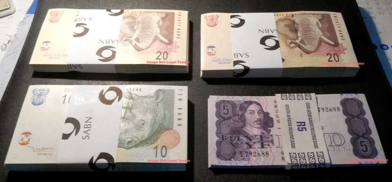 South African Bundle Bricks Banknote UNC Collection