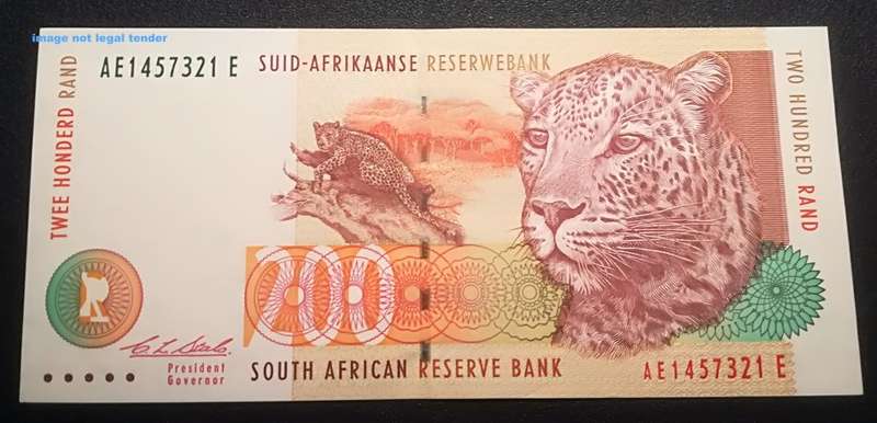 Two Hundred Rands R200 Stals Only Issue