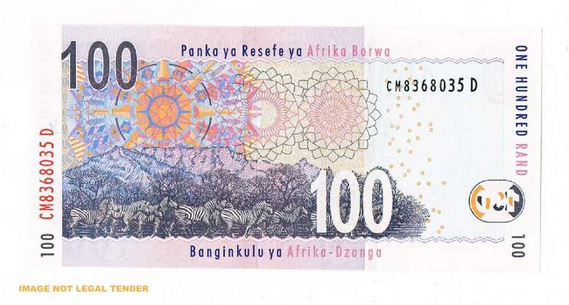UNC South Africa ND(2005-9) One Hundred Rands R100 Buffalo