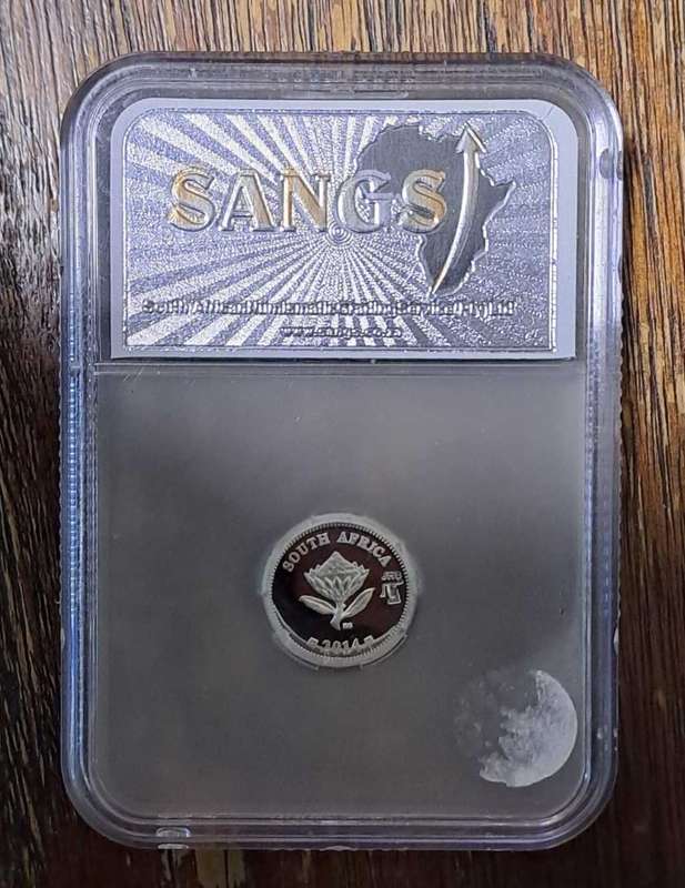 2014 Silver JHB MintMark Tickey 2.5Cents SANGS PF69 Diesel Electric Train