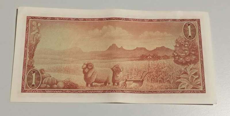 1967 Een Rand TW de Jongh Afrikaans over English