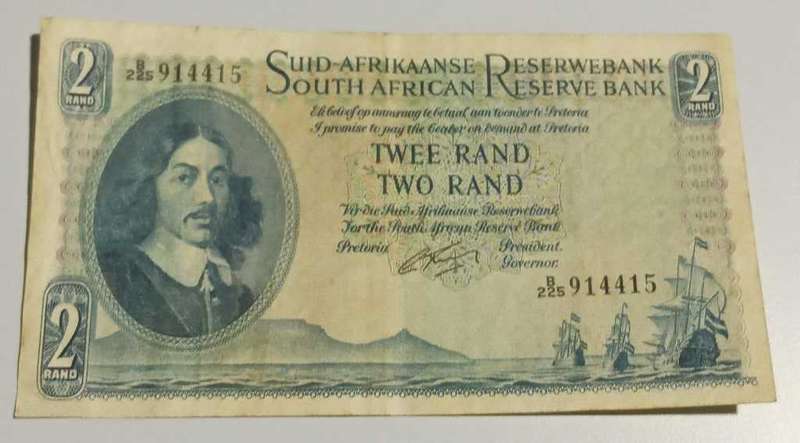 1962 Twee Rand Rissik Afrikaans over English