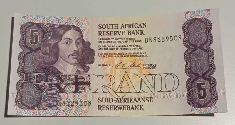 1990 Five Rand Stals