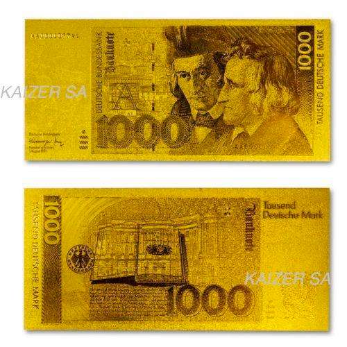 German 1000 Deutsche Mark GoldNote 24K *Stunning* - Must L@@K  **Crazy Wednesday**