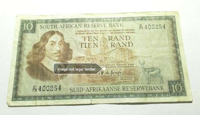1967 TW de Jongh Ten Rand Note E/A  #*$ Crazy Wednesday $*#