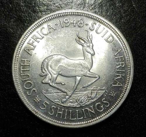 1948 Silver 5Shillings(Crown) Union of South Africa #*Weekend Special*#