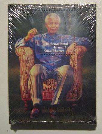 $$ WANTED SEALED PACKS $$ MANDELA INTERNATIONAL AIRMAIL SMALL LETTER STAMPS - 90TH BIRTHDAY MADIBA!