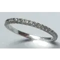 18ct White gold eternity diamond ring