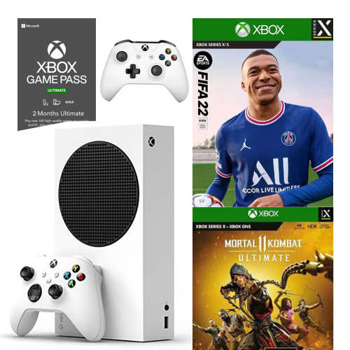 XBOX SERIES S | 4K UHD | 512GB | 2 REMOTES | FIFA 22 | GTA 5 | 2 MONTH ULTIMATE GAME PASS | MINT