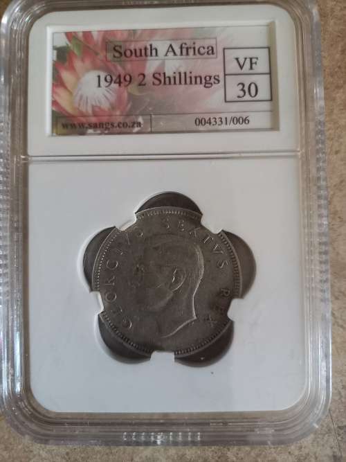 1949 2 shilling vf 30