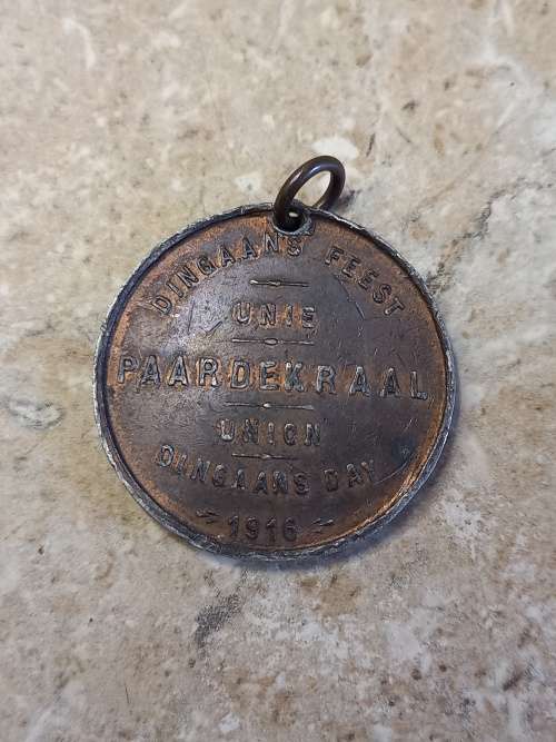 1916 Dingaan Feest Paardekraal medal(last one)