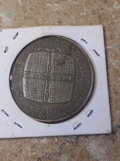 1970 Mayan calander coin. Stunning details