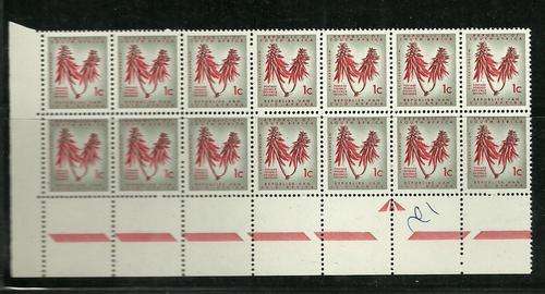 RSA ARROW  BLOCK MNH(PENMARK ON SIDE MARGIN)