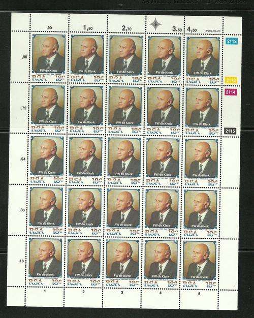 RSA FULL SHEET MNH