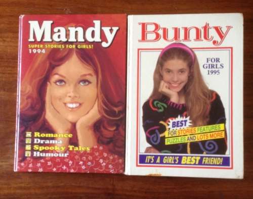 mandy for girls 1994 and bunty for girls 1995