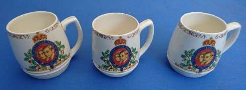Coronation Mug King George VI & Queen Elizabeth 1937 - Presented by City Council of Durban