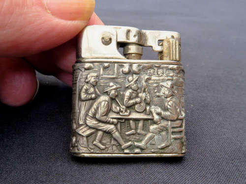 vintage lighter - silver hallmarked - baby-myflam dutch design
