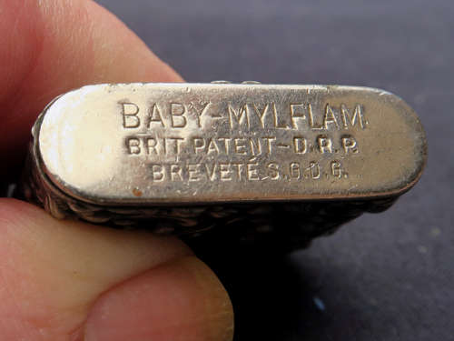 vintage lighter - silver hallmarked - baby-myflam dutch design
