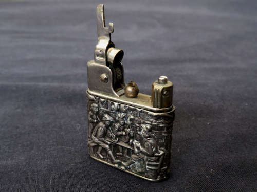 vintage lighter - silver hallmarked - baby-myflam dutch design