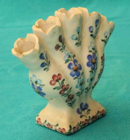 portugese handpainted bud vase