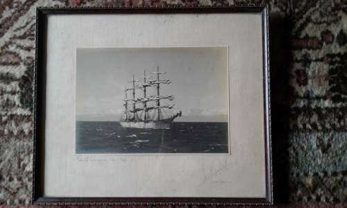 sailing ship photograph approx 1915? the Pommeren??