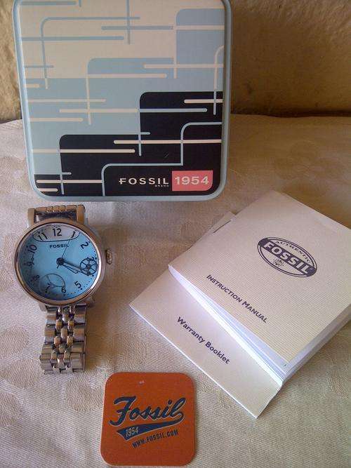 Fossil Water Dial Stainless Steel Watch