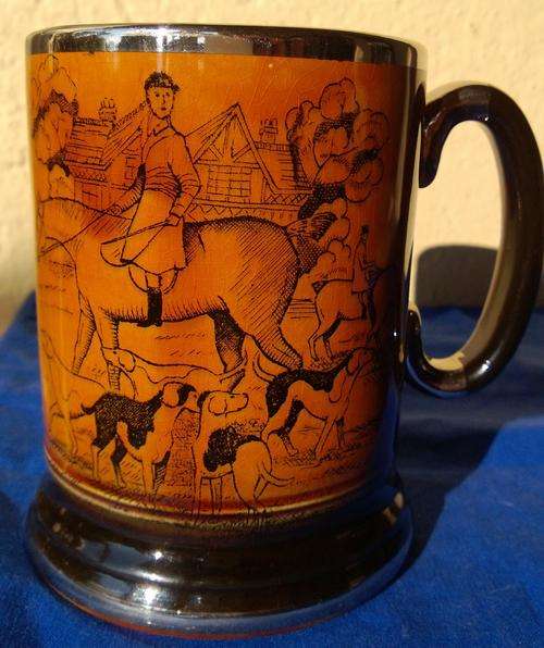 Vintage Arthur Wood England Ye Olde Coaching & Hunting Days Beer Mug