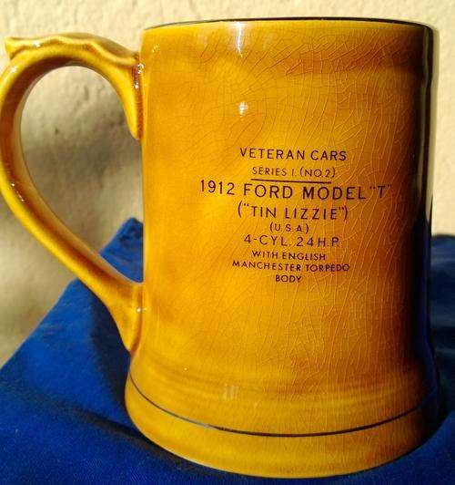 Vintage Wade Pottery Tankard - Veteran Cars