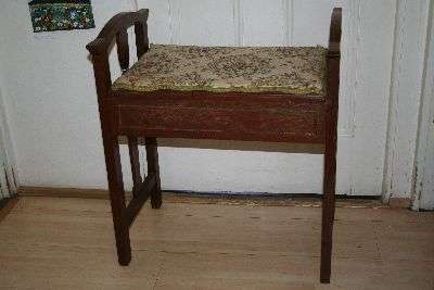 Teak Piano Stool