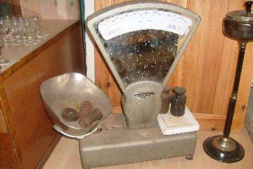 Antique Shop Scale with Weights