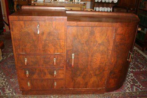 Walnut Art Deco Sideboard