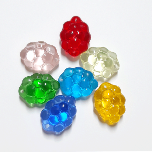 GRAPE Glass Beads ***LEMON YELLOW*** (sold separately)