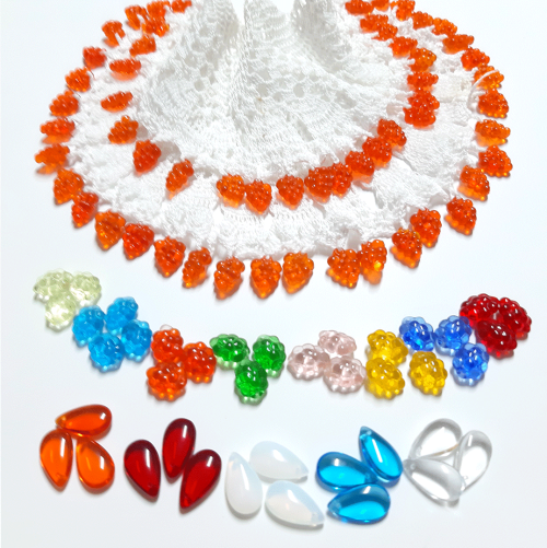 TEARDROP Glass Beads ***CLEAR*** (sold separately)