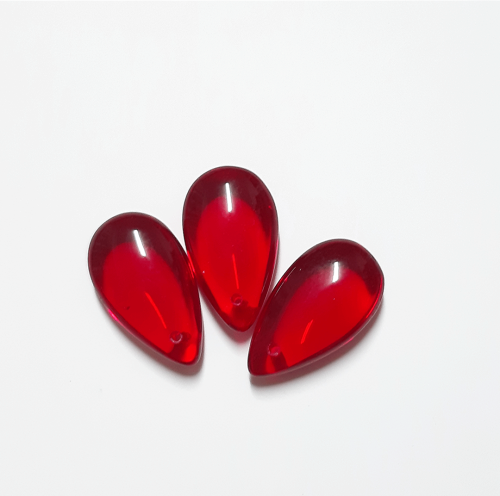 TEARDROP Glass Beads ***CLEAR*** (sold separately)