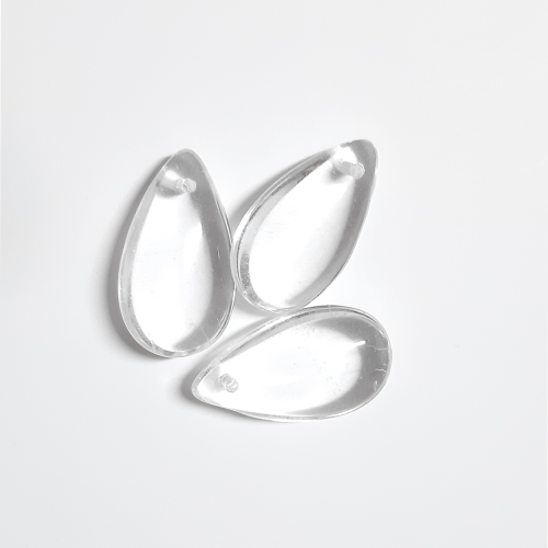 TEARDROP Glass Beads ***CLEAR*** (sold separately)