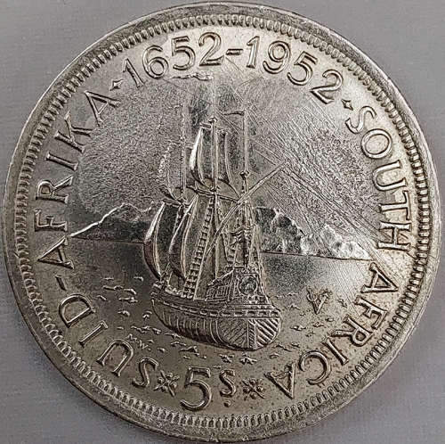1952 Silver 5 Shillings (Crown) 50% Silver