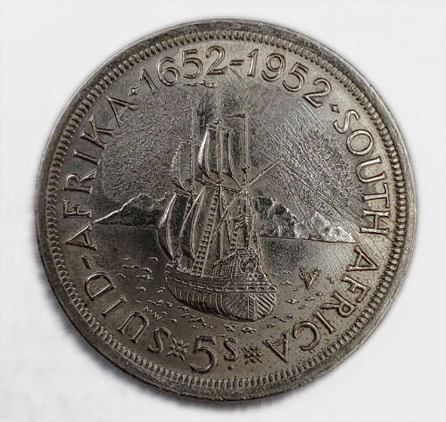 1952 Silver 5 Shillings (Crown) 50% Silver