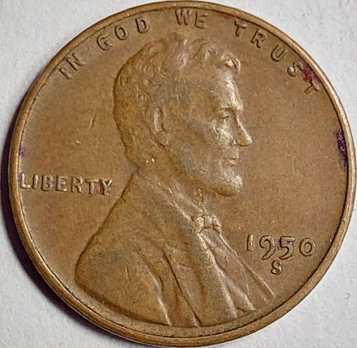 7 x (1909-1958) US One Cent (Cu 0.950)