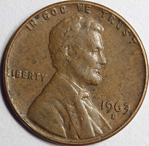 7 x (1909-1958) US One Cent (Cu 0.950)