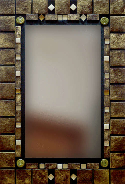 **BAIE MOOI!** Handgemaakte Mosaiekspieel - Size: 400mm X 600mm