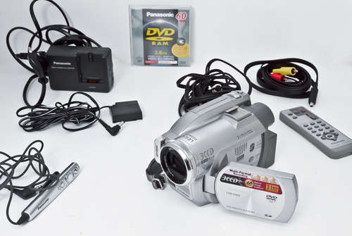 Panasonic VDR D300 with Mic Input plus Lapel Mic and long cable.