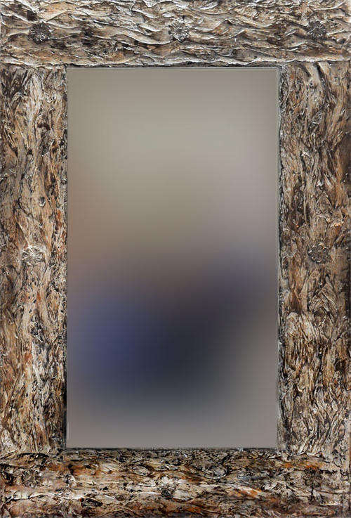 ***BEAUTIFUL HANDCRAFTED*** Mirror with Textured Frame           ***400mm x 600mm***