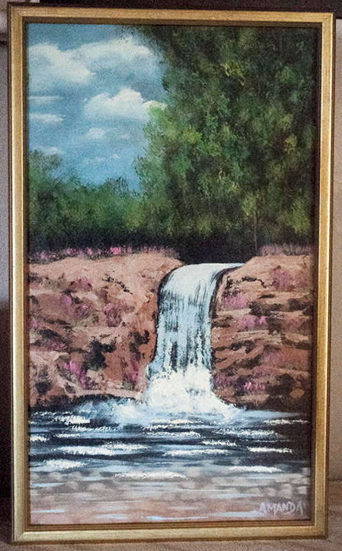 ***TRANQUILITY*** Framed Original Artwork by Amanda (367 x 607 mm)