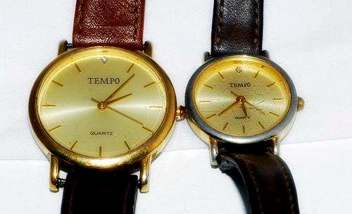 SET OF HIS & HERS TEMPO WATCHES